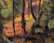 保罗 高更 : Sunken Path, Wooded Rose